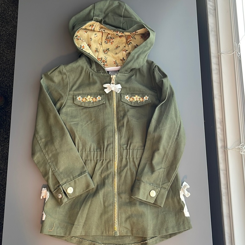Toddler girl utility jacket. Worn once